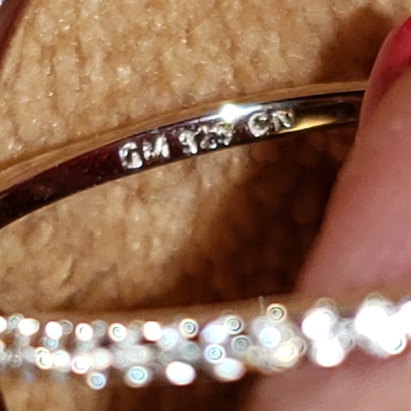 Sz 8, Cubic Zirconia Rhodium Over Sterling Silver Ring .60ctw, NWT - Picture 9 of 14